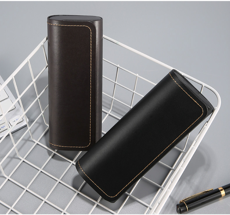 束鹿牛眼镜盒高级感男便携防压抗压ins日系原宿近视太阳眼睛墨镜女