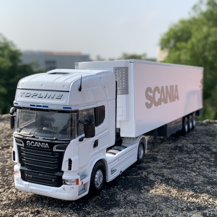 1:50斯堪尼亚重型半挂车合金货车模型摆件定制 型摆件定制【图片 价格