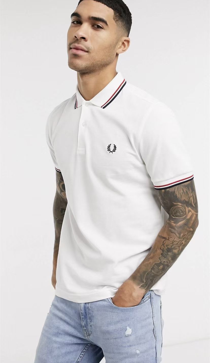 fredperry麦穗男装佛来得派瑞男士上衣polo衫fp印花短
