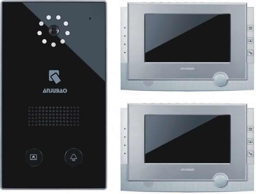 安居宝可视对讲别墅刷卡防水彩色楼宇对讲主机ajb-zj10bc ajb-zj10bc