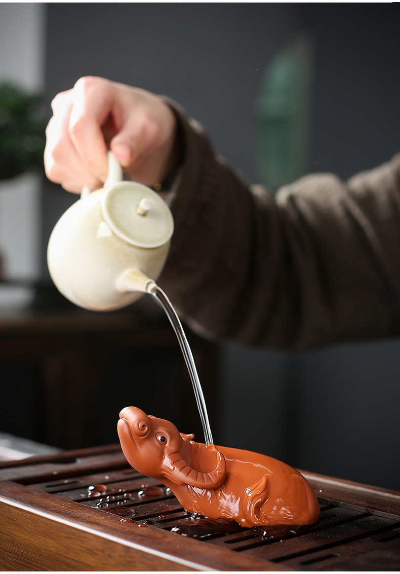 金杞同款紫砂茶宠卧牛摆件茶玩手工精品十二生肖牛可养茶盘茶艺摆件
