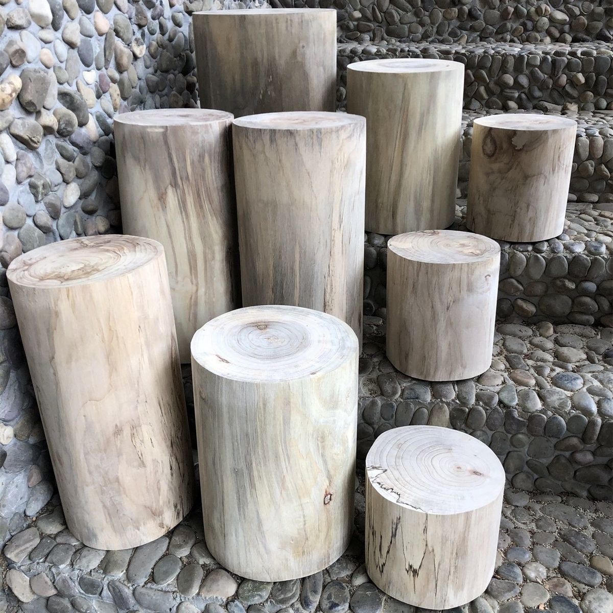 智达星原木墩实木墩子香樟树树墩树桩凳子创意茶几角几实木圆凳现代