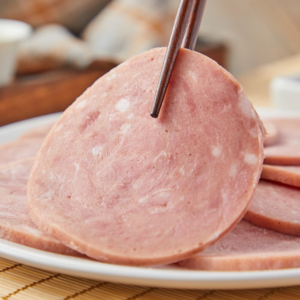 盒马工坊烟熏火腿片180g烟熏味小圆腿开封即食低温腌制切片火腿 2盒