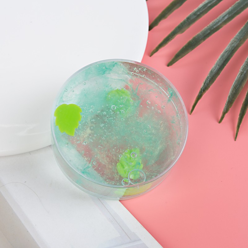 气泡胶越玩越大彩泥起泡胶制作材料晕染透泰透明果酱起泡泥年粉色脆糖