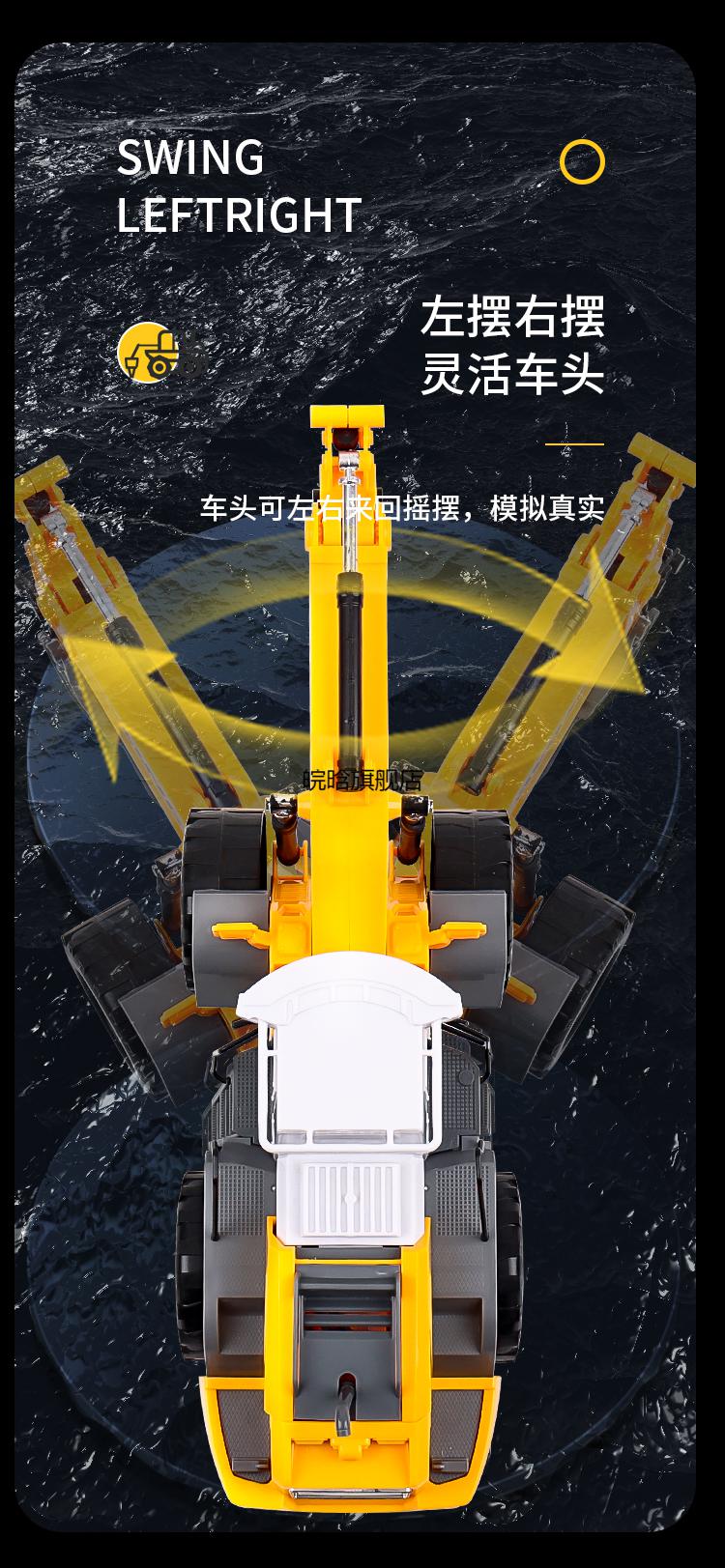 新款儿童玩具车打钻机 大号破碎机玩具破路破拆机男孩碎石钻地车儿童