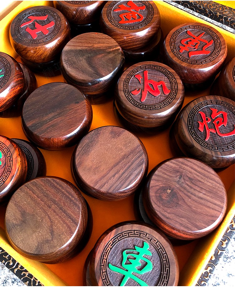 中国象棋红酸枝花梨木实木红木棋盘特大号大号收藏节日长辈领导礼品