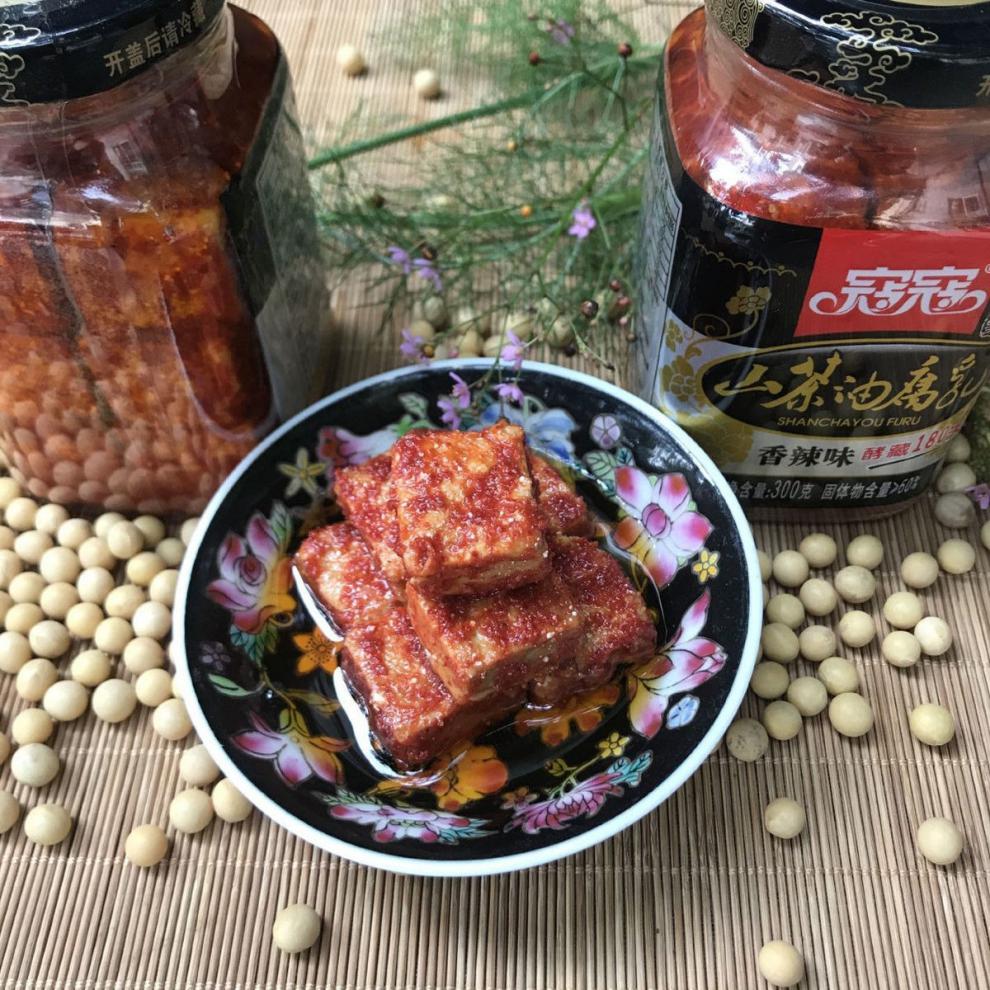 寇山茶豆腐乳 300g2f罐 香辣味江西特产霉豆腐下饭菜 蔻蔻香辣味豆腐