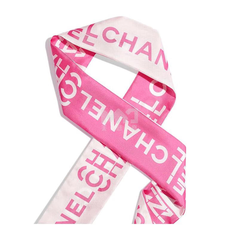 chanel香奈儿女士细发带丝巾包饰带真丝斜纹布品牌字母印花1206厘米
