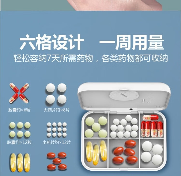 年货节小米mi米家生态链智能提醒药盒电子老人吃药神器定时语音闹钟服