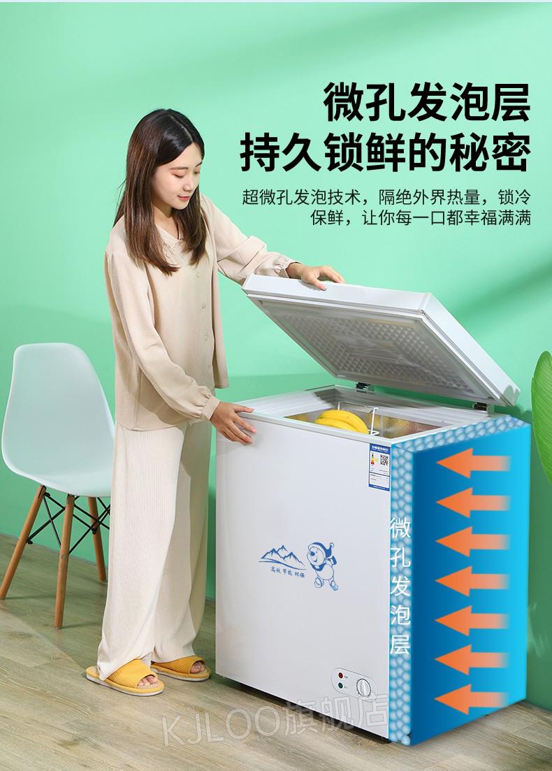 扬子家用小冰柜双温 扬子小冰柜家用全冷冻柜小型冷柜保鲜冷冻两用