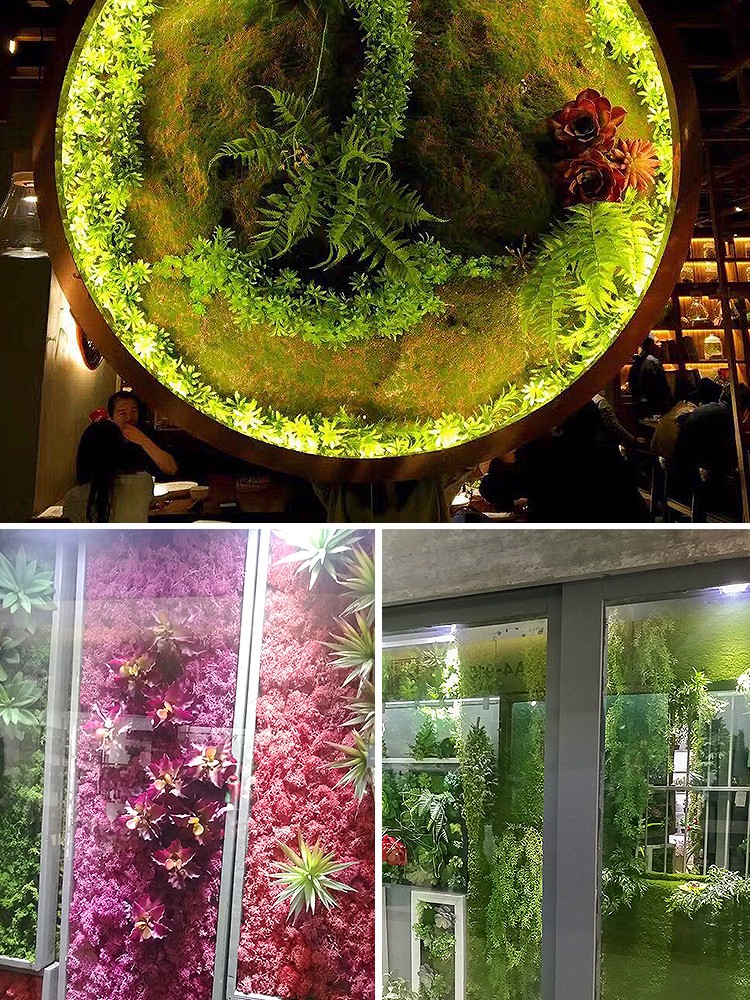 仿真植物墙造景绿植物假苔藓仿真苔藓微景观盆景人造草坪墙面装饰1米