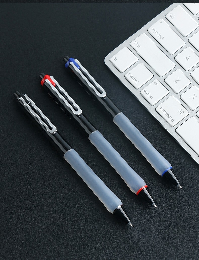 点石ds0137中性笔按动速干考试笔05mm笔全针管商务签字笔黑色学生用