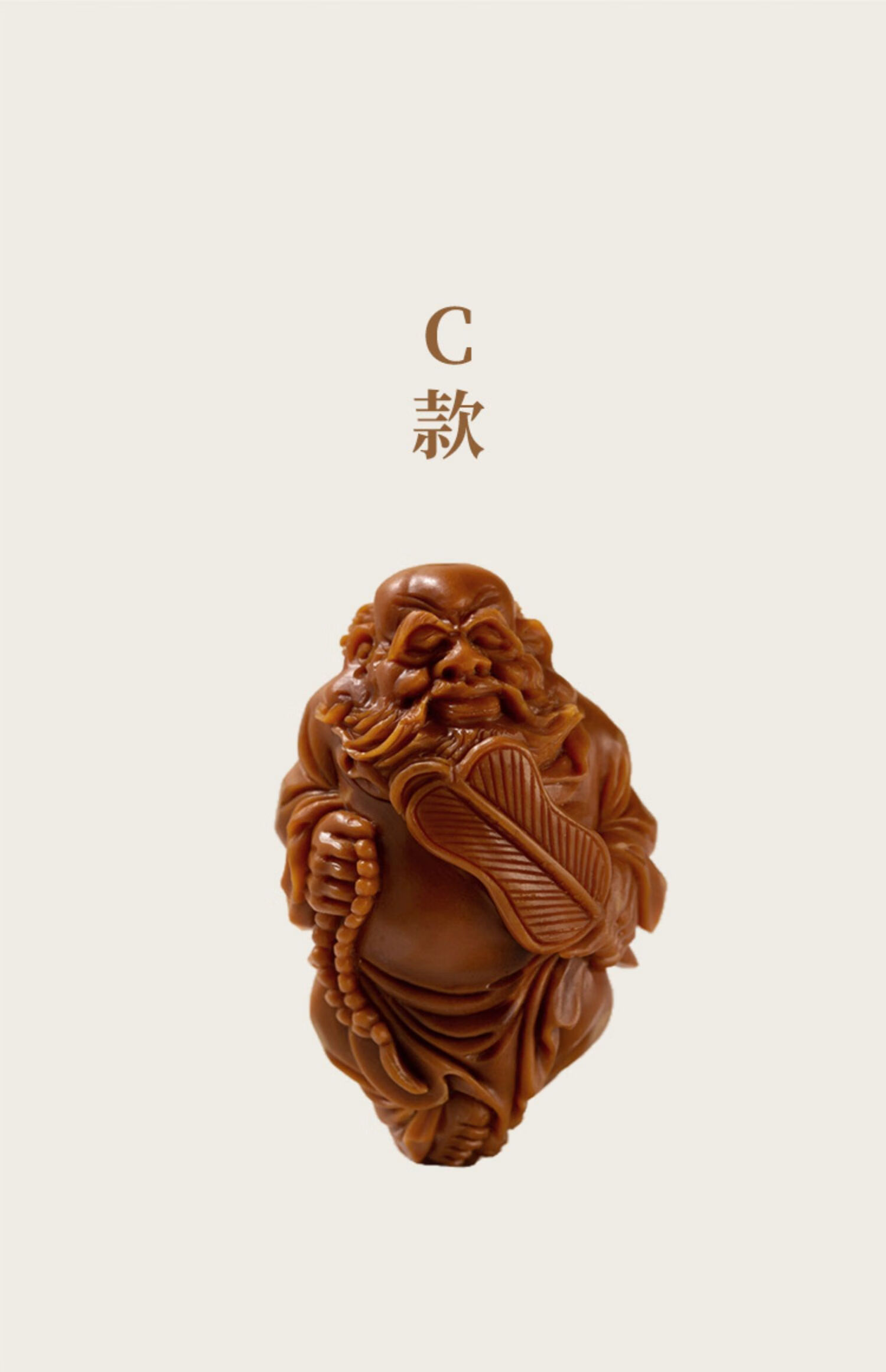 禅心达摩橄榄核单籽舟山精品纯手工雕刻核雕吊坠老油核大籽大核