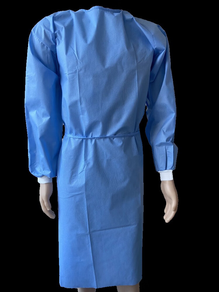 一次性防护服隔离衣无纺布蓝色薄款透气防尘防水加厚连体保护衣 蓝色