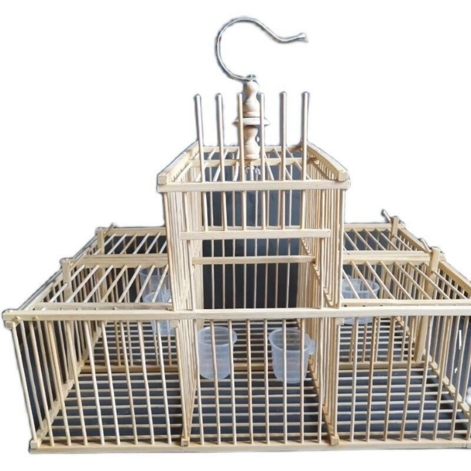 鸟笼打笼拍笼塌笼黄雀麻料小型鸟通用 小型鸟通用长41高25宽28【图片