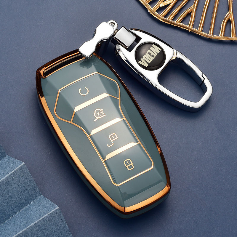 姒桀 适用于比亚迪宋plus钥匙套汉秦pro汽车钥匙包max装饰唐壳女全包