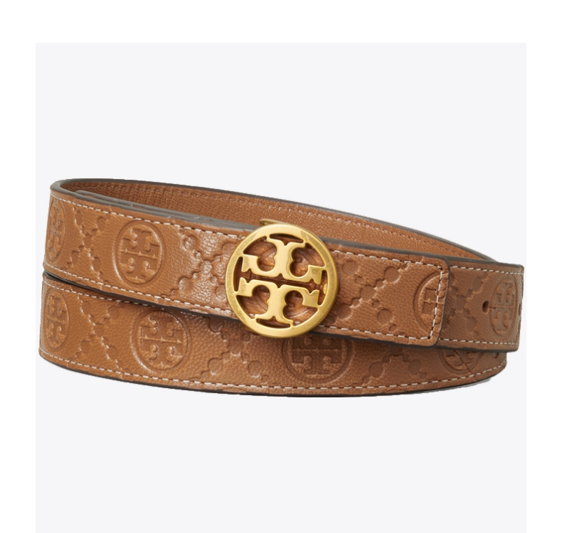 tory burch 汤丽柏琦 t monogram 腰带 79436 驼鹿棕 909 93cm【图片