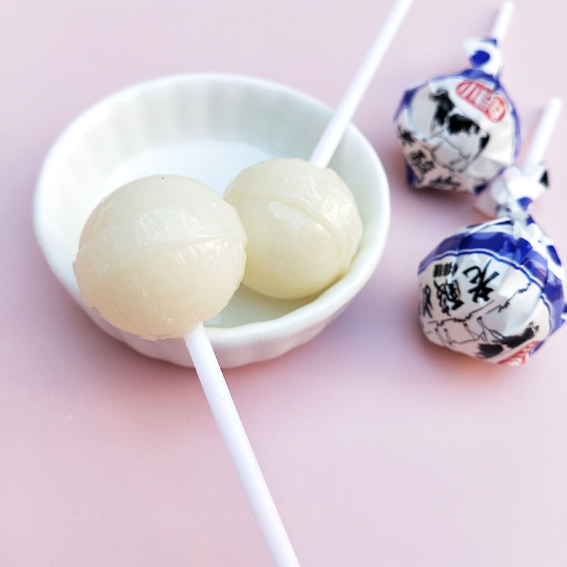 老酸奶棒棒糖批超大礼盒103060桶装创意酸奶味糖果批发 老酸奶60支