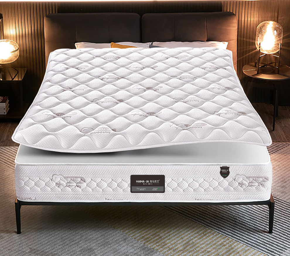 海马床垫天然乳胶家用席梦思3e环保黄麻棕静音独立弹簧学生宿舍12m18