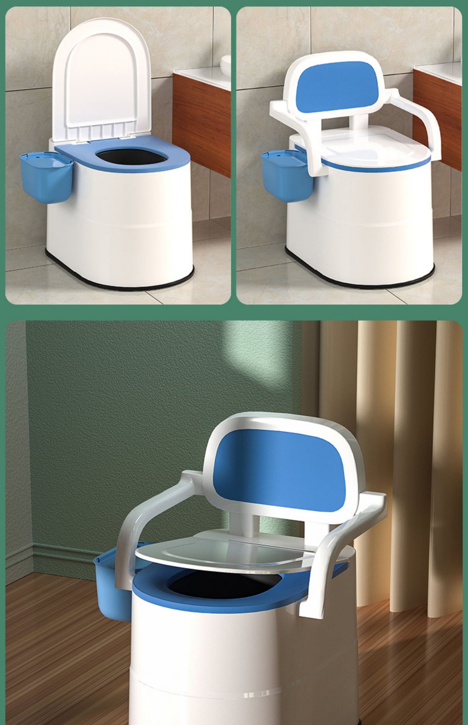 可移动马桶成人坐便器孕妇家用便携式老年人便桶大便防臭便盆老人wt