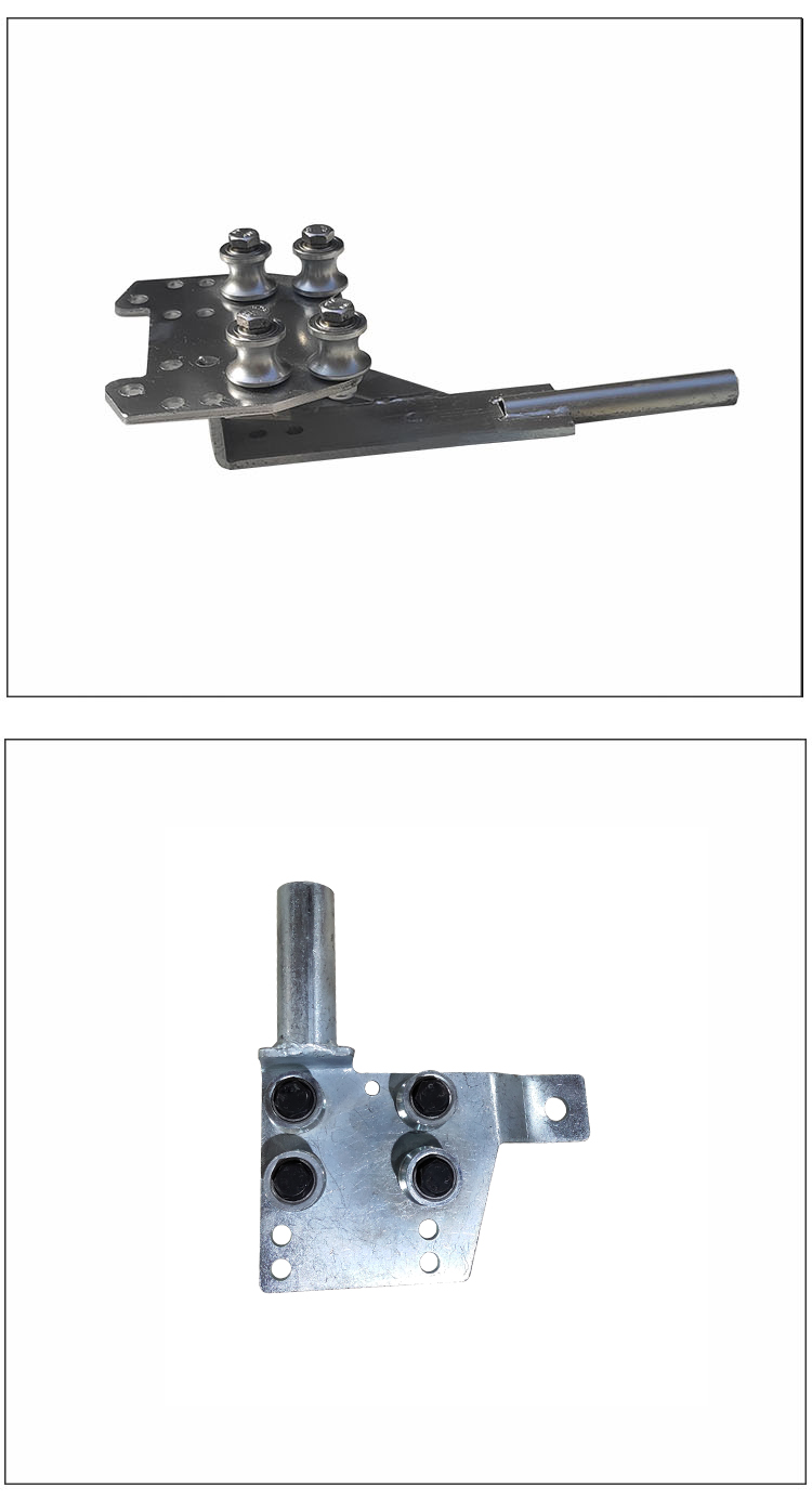 适用于渣土车自动篷布机配件推拉式环保盖滑轮宏昌天马定制圆钢涨紧轮