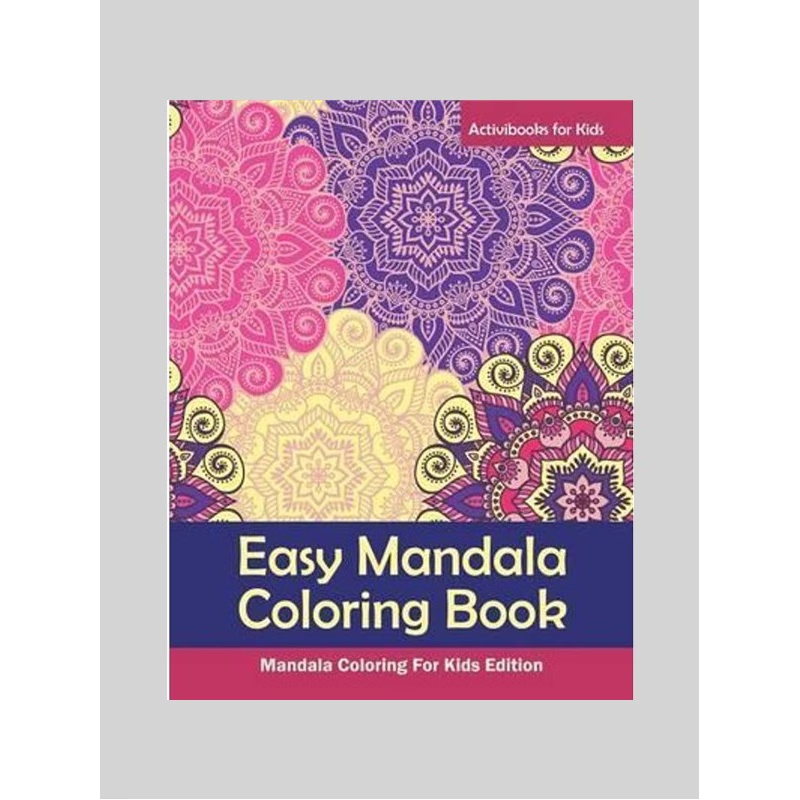 按需印刷Easy Mandala Coloring Book[9781683210337]