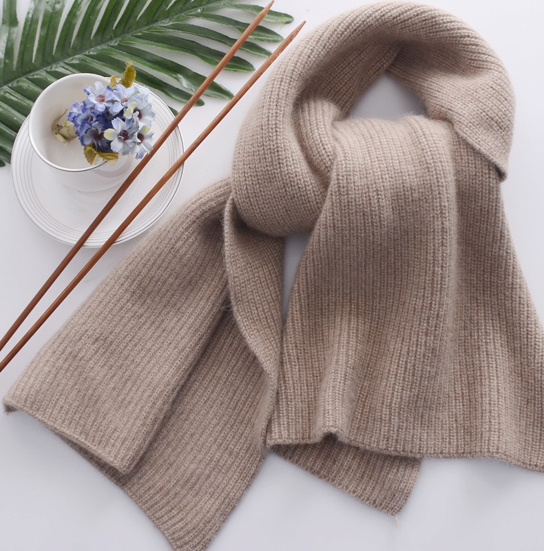 高端羊绒线围巾材料包自织毛线团手工编织diy送男友围脖女黑灰色材料