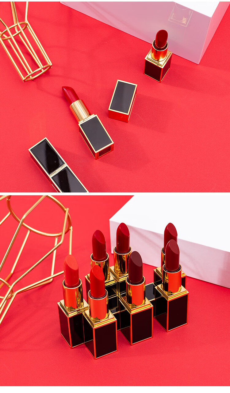 【官方授权】tf口红黑金管哑光滋润保湿唇膏16/80/100/510号 511