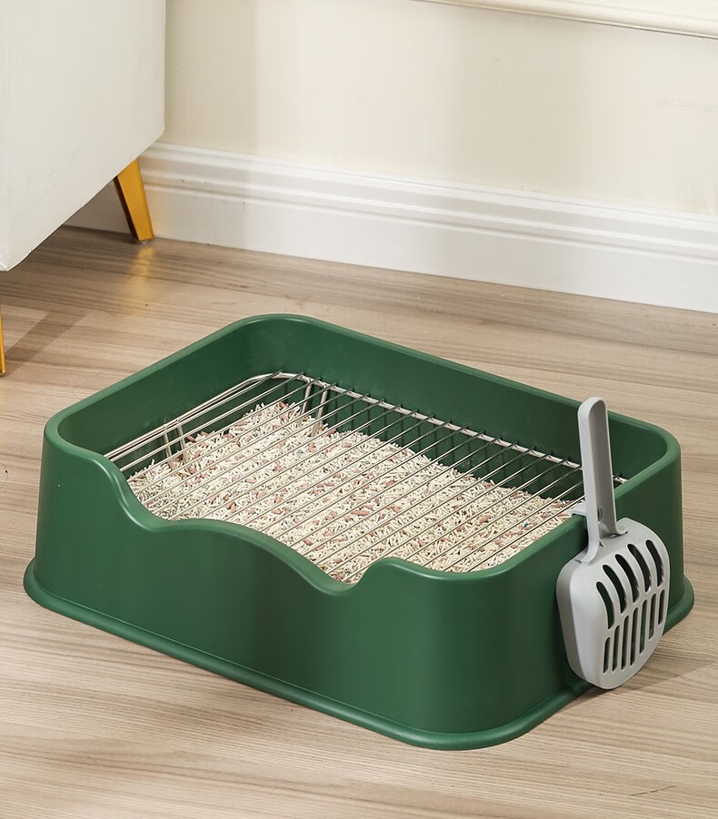 凡佰酷狗狗厕所防踩屎吃漏屎小中型犬屎尿盆狗砂盆宠物专用不锈钢狗