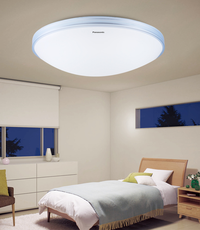 顶灯创意薄款书房阳台过道照明新中式小型卧室简约灯具19w素白吸顶灯