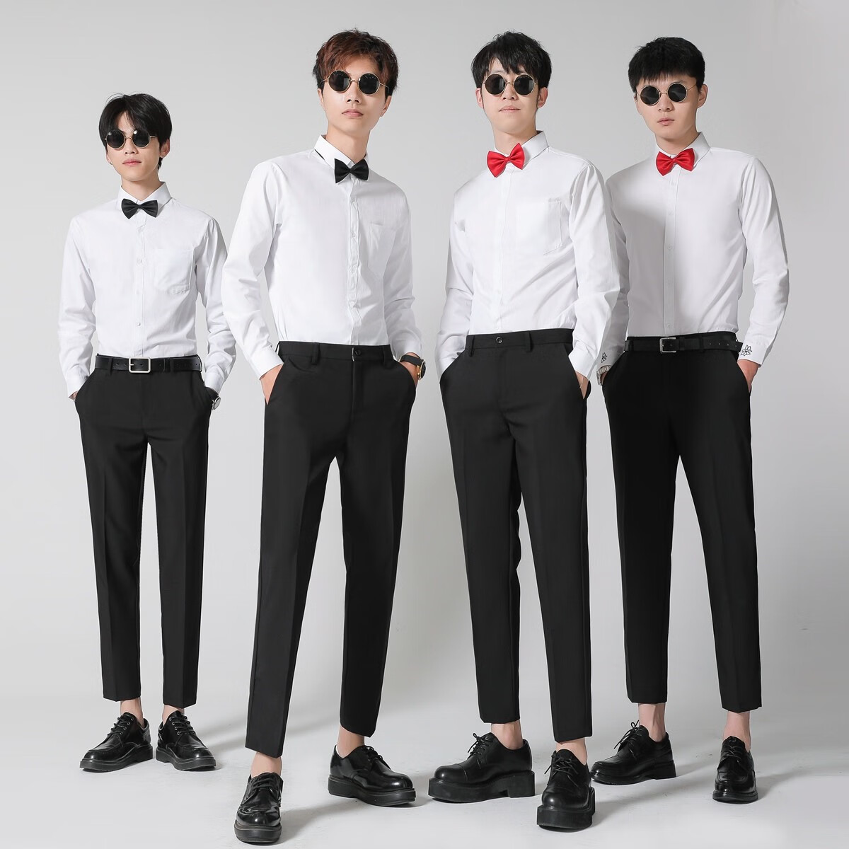 兄弟团服装夏季伴郎服兄弟装婚礼衬衣西装礼服兄弟团衣服男西服白衬衫