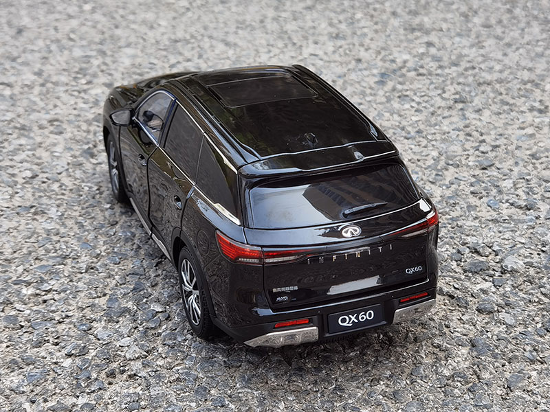 英菲尼迪车模118qx60车模2022款suv合金汽车模型礼品收藏摆件金色