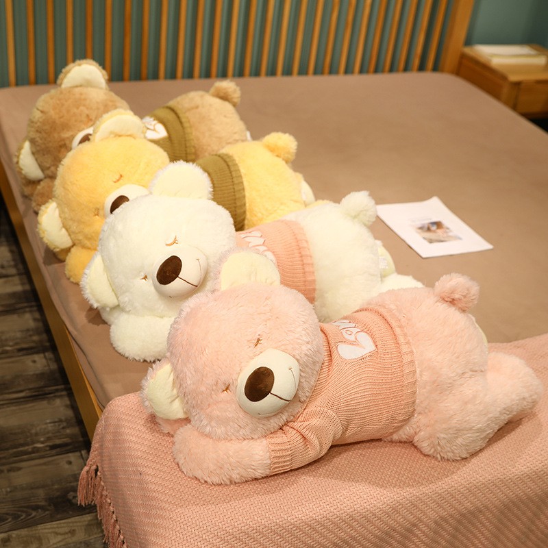 憨憨猪可爱毛衣泰迪熊抱抱熊公仔毛绒玩具床上睡觉抱枕玩偶布娃娃送