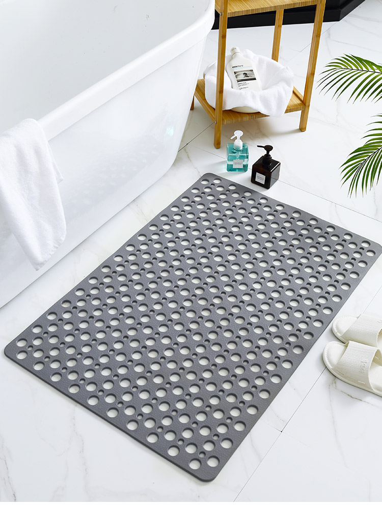 苓磐 地垫家用浴室防滑垫淋浴垫卫生间隔水洗澡垫厕所卫浴脚垫圆点