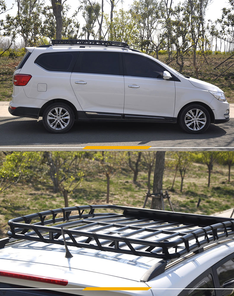 汽车行李框免横杆车顶架越野车行李架suv车顶框货架专用旅行架180120