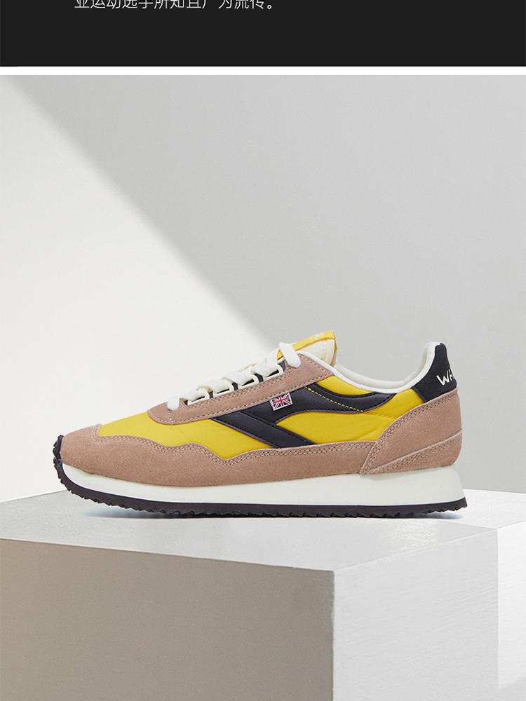 norman walsh官方2021新品男女同款复古跑鞋运动鞋 黑/深灰/黄/蓝 40