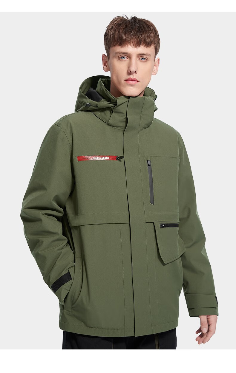 骆驼camel tex叠加态700蓬冲锋衣男三合一户外羽绒内胆暴雨级进藏《先