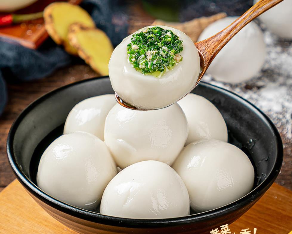 扬州荠菜大汤圆水煮元宵速冻网红商用500g10个装咸味可煮可蒸 【个头
