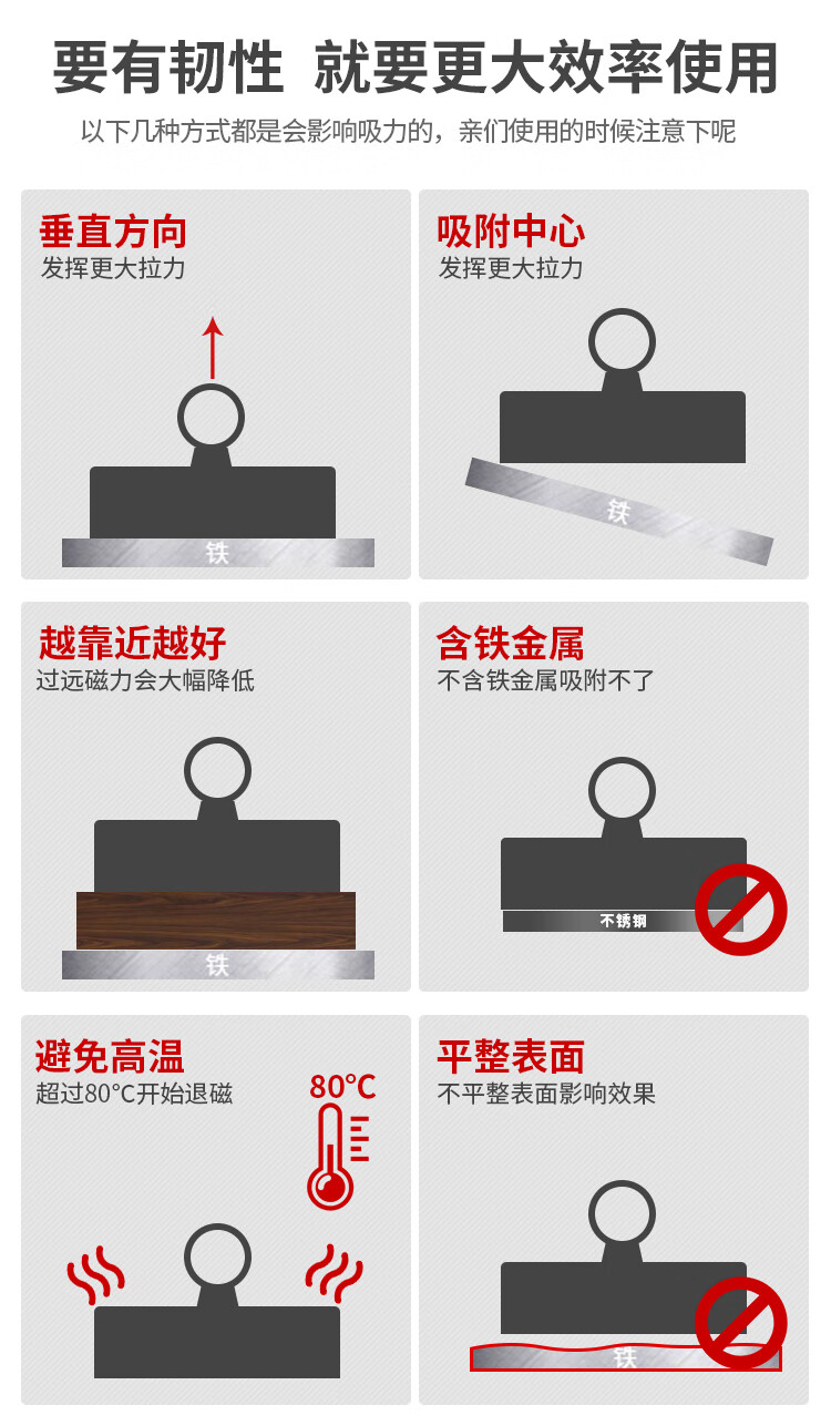 晨臻 强磁吸铁器 磁铁 吸铁石 圆形 高强力除铁器 钕铁硼打捞器 捡拾