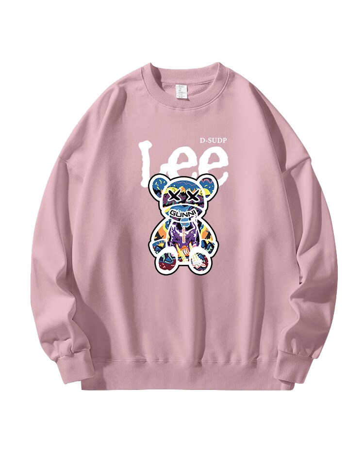 lee d-sudp暴力熊秋季卫衣男纯棉时尚宽松长袖上衣百搭潮流打底衫