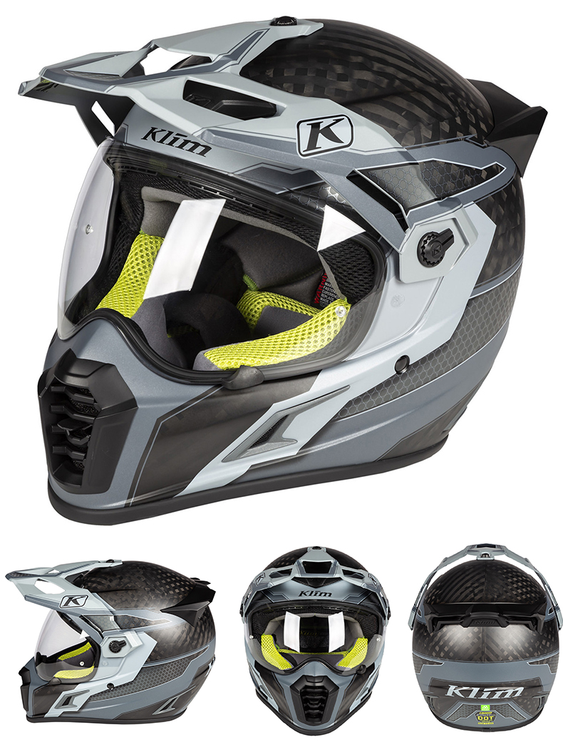 klim探索pro碳纤维拉力头盔 远途摩旅拉力全盔四季进口 tk1200揭面盔