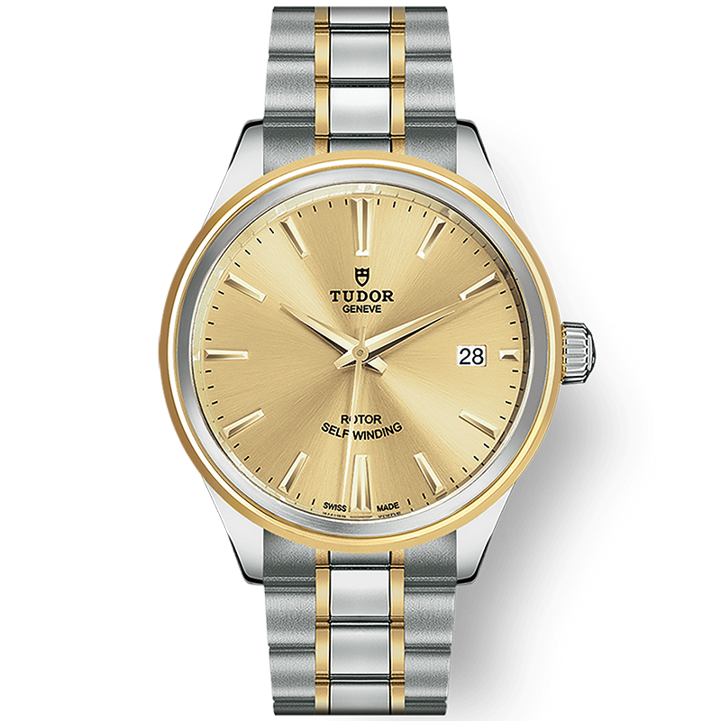 瑞士帝舵tudor手表风尚系列时尚防水自动机械表男表m125030006间金