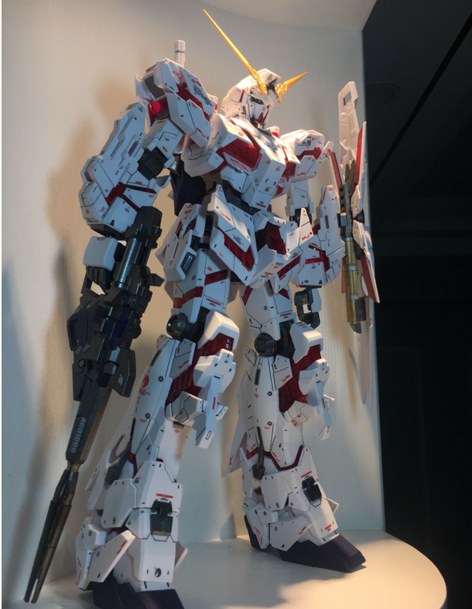 大班mega大独角兽 红绿扎古大独角元祖mega1/48带水贴礼物拼装模型 ()