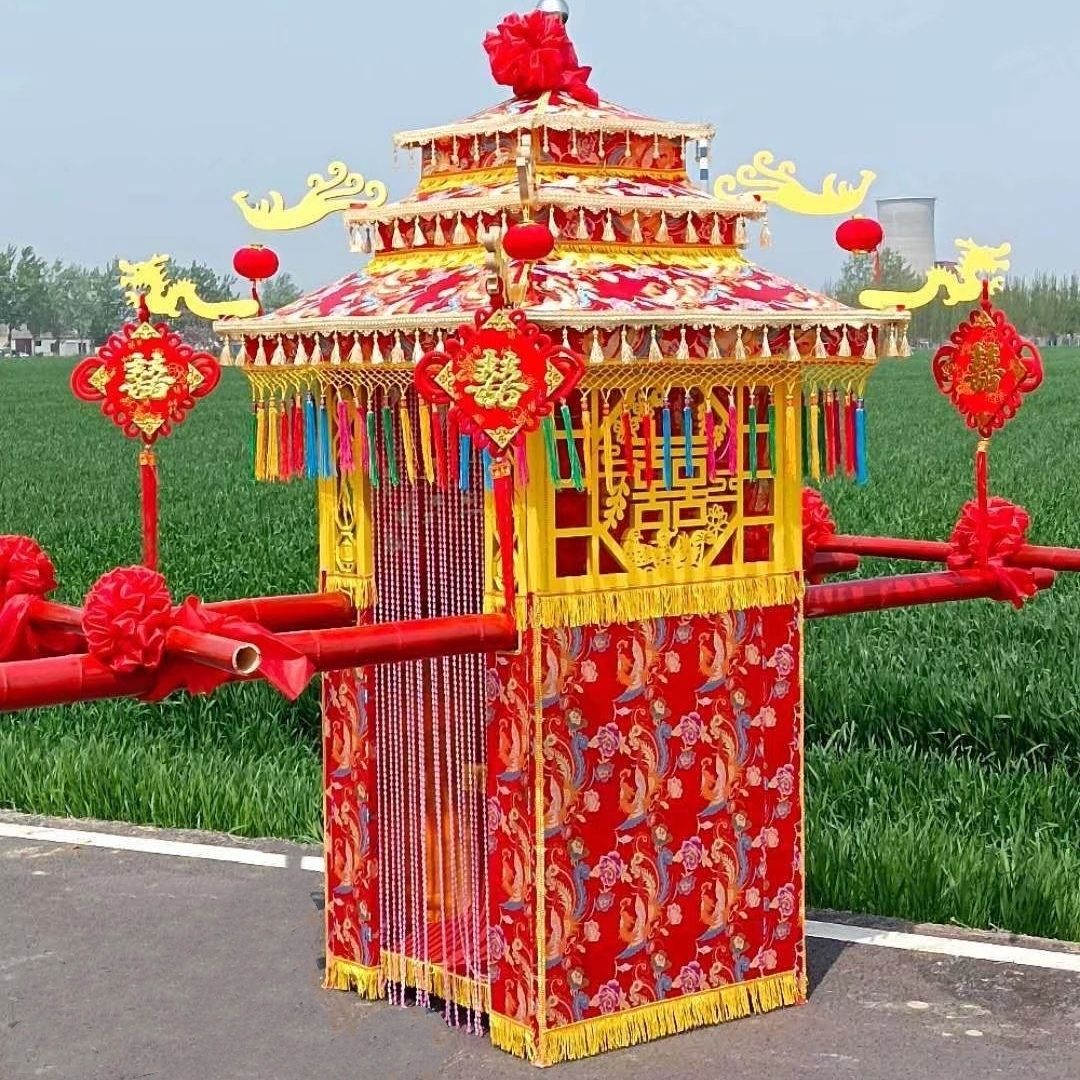 花轿婚庆结婚轿子八抬大轿中式古典婚庆道具喜轿厂家直销支持定做 内