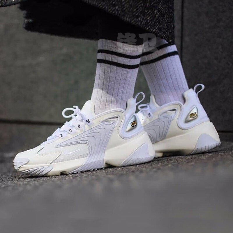 nike耐克女鞋老爹鞋zoom2k黑白熊猫复古潮流跑步鞋运动休闲鞋ao0354