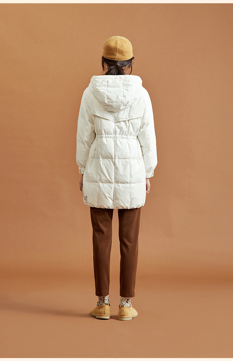 渔牌女装裤子女2021新款秋冬微弹磨毛绒料紧身小脚九分裤 黑 165/68a