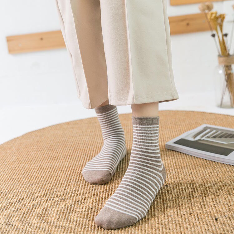 高品质女士袜子三双女士防裂袜足跟型全脚型秋冬脚干脚裂袜黑宽三全脚