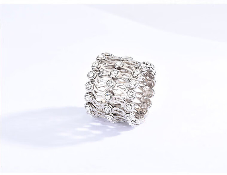 魔戒戒指足银可伸缩两用变形手环手镯一体收缩男女士网红抖音同款 三