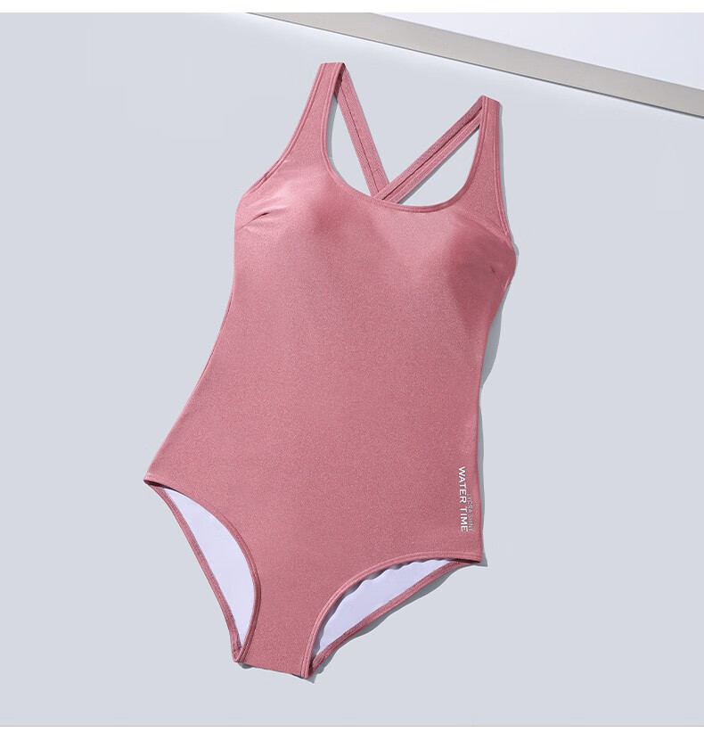 watertime泳衣女夏季连体高级感性感显瘦遮肚纯欲风吊带温泉泳装x0a