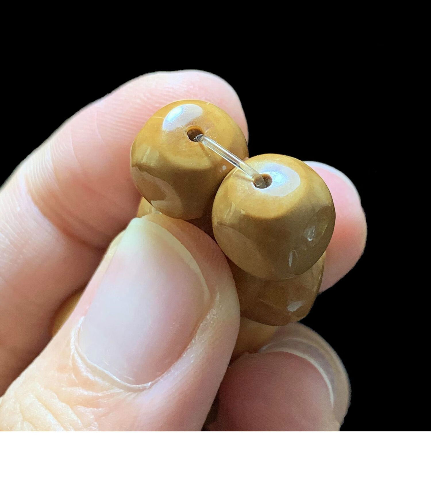 爱优美六方20颗10mm精品猴头核桃小籽手链手串散珠男女文玩礼物图片色